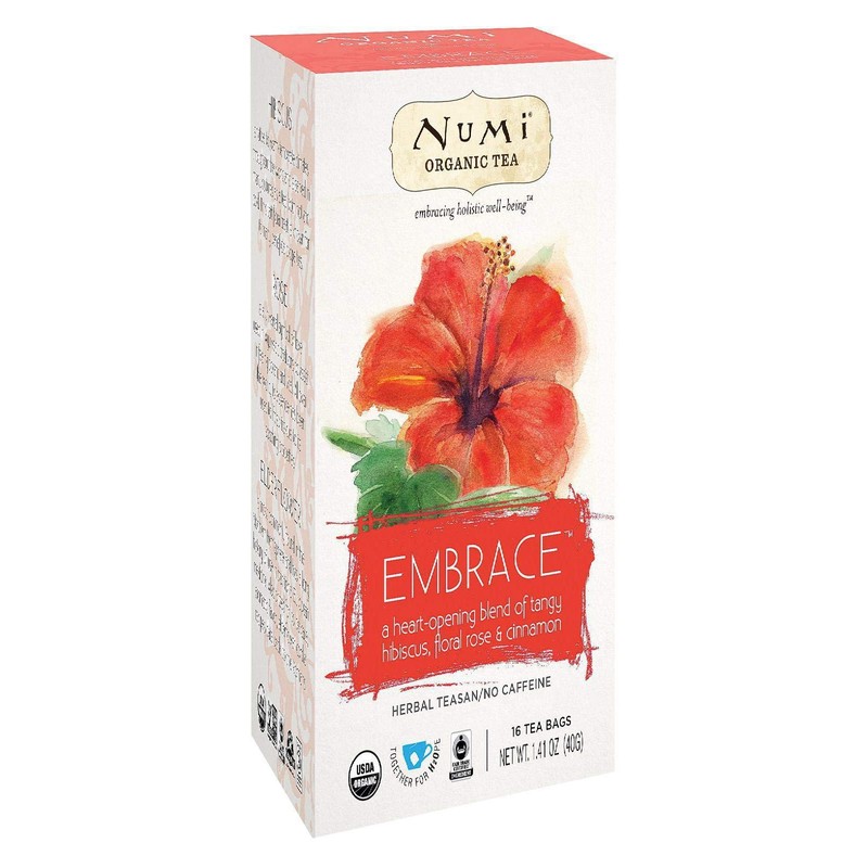 Numi, Tea Holistic Embrace Hibiscus Organic, 16 Count