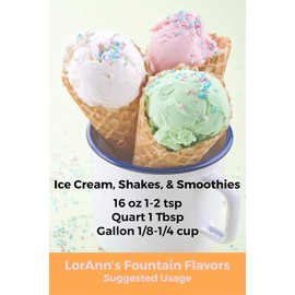 LorAnn Cake Batter (White) Flavor Fountain, 4 oz Bottle