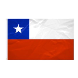 Chile Flag - 60 x 90 cm - Reinforced Fabric - Durable Stitching - Bright Colours - Outdoor Indoor Flag - Integrated Eyelets - National Flag