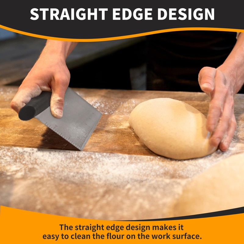 ALLTOP Bench Scraper & Chopper for Kitchen - Ideal Baking
