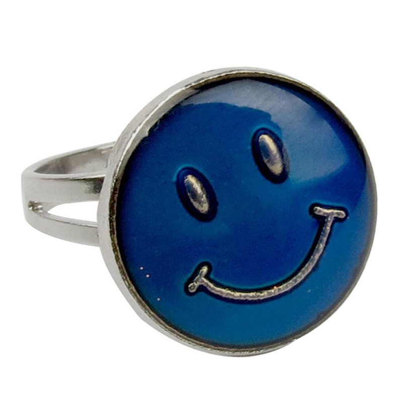 Smiling Mood Ring Band Adjustable Size