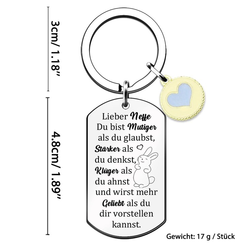 Keyring Ring Cute Birthday Gift Positivity Son Daughter Friends Christmas