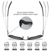 CARFIA Spring Hinge Polarized Sunglasses for Men Metal Frame Flexible