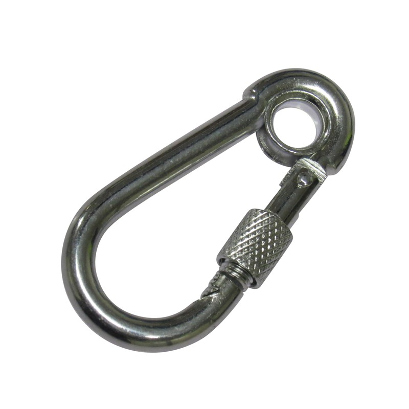 Carabiner Clip Snap Hook Eyelet & Screw Nut 7MM x2