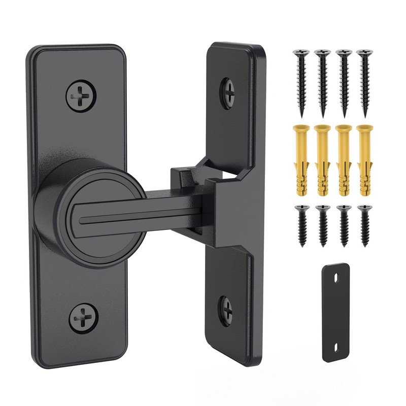 90 Degree Flip Barn Door Lock, Heavy Duty Sliding Gate
