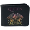 Queen Unisex's Classic Crest Accessory-Travel Wallet, Black, Standard