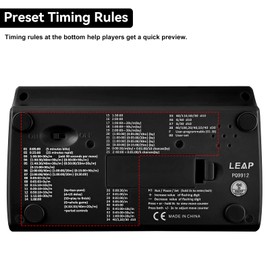 LEAP Chess Clock Advanced Digital Chess Timer with 7 Type 38 Timing Set Modes Including Single or Multi Period Countdown Restricted Moves or Time Function