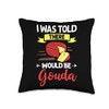 Gouda Cheese Smoked Queso Slices Shredded Funny Throw Pillow
