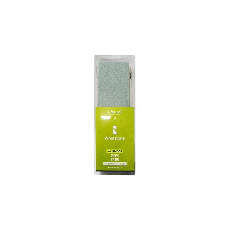 Suehiro GC#180 No.140-GCS Rough Whetstone with Base for Blade Spillage