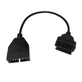 LOPURO OBD2 to OBD1 GM Adapter, OBD1 12 Pins to OBD2 16 Pins Scanner Diagnostic Tool OBD II Adapter Cable Connector for GM (1pc OBD2 to OBD1 GM Adapter)
