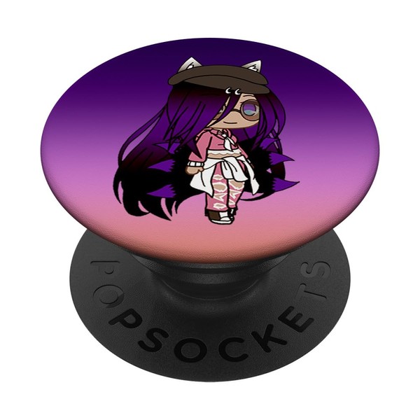 Cute Chibi style Kawaii Anime Girl with Fox Ears and