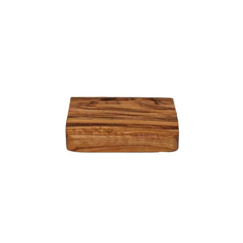 Soap Dish Soap Holder Square Rustic Olive Wood Decorative for
