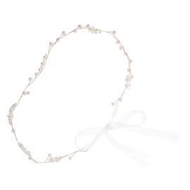 TOVINANNA Bridal Pearl Hair Vine Headband Elegant Wedding Headpiece for Brides Bridesmaids Unique Handcrafted Hair Accessory for Special Occasions Sophisticated Design for Formal Attire