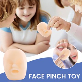 Funny Face Pinch Toys, Funny Stress Reliever Toy Gift for Boys, Girls, Men, Women, Teens, Kids, Funny Birthday Gift