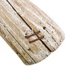 Wood Whale Tail Table Top Statue Figurines 19.5" H Rustic