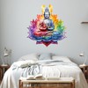 GRAZDesign Wall Tattoo Buddha Colourful Wall Sticker for Bedroom, Kitchen