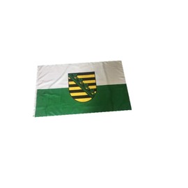 Stormflag German Saxony Flag 90 cm x 150 cm Polyester 90 g with Eyelets Stitched with Double Needle