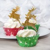 Anniversary House 75 Reindeer Cupcake Cases for Baking, Baking Cups