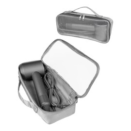 Mction Life Hair Dryer Bag Travel Case Hair Tools Travel Bag for Flat Irons, Straighteners, Curling Iron, and Haircare Accessories Portable Organizer Compatiable with Dy Air Styler Dryer Brush (Grey)
