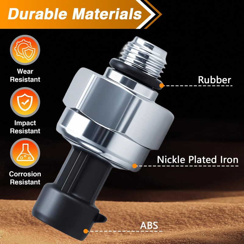 FUSCH 7.3L Diesel Injection Control Pressure Sensor with Harness, ICP