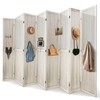 Osparple Room Divider 8 Panel 5.6FT Partition Room Dividers Freestanding