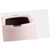 Operitacx 1pc Mini Desktop Trash Can Pink Simple Design Press
