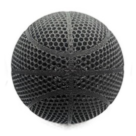 Indoor Airless Basketball - Quiet - Durable - High Bounce Retention - Color: Black, Size: Medium