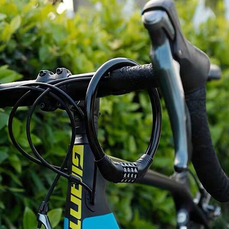High Security Cable Bicycle Lock Heavy Duty Digits Codes Cycling