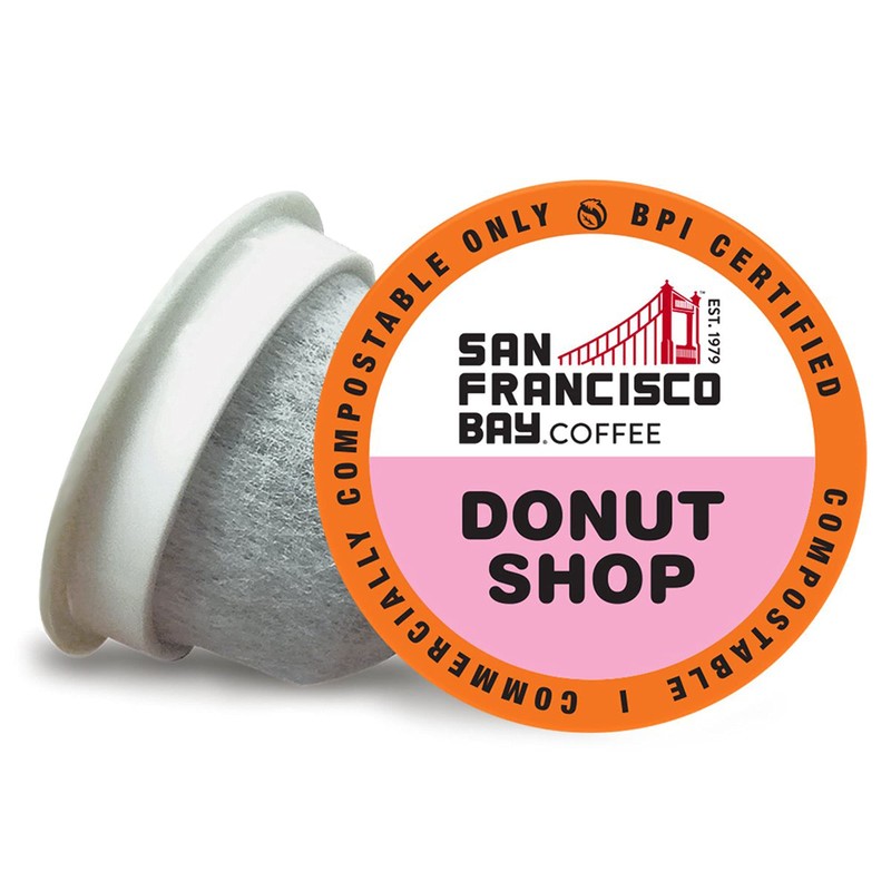 SF Bay Donut Shop Coffee, OneCup – 12 Count Compostable