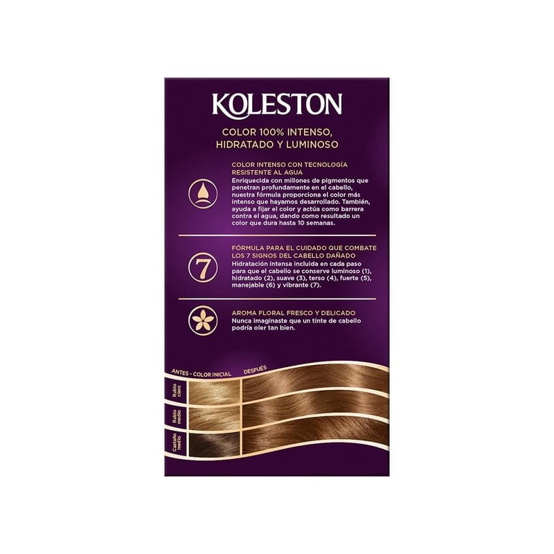 Tinte para cabello Koleston 777 marrón armonía
