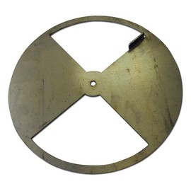 LavaLock Smoker Pinwheel bbq air damper pit grill vent, STEEL 4 6 8 12 (12" diameter)