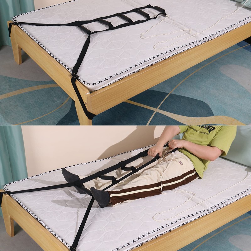 ZUEXT Bed Ladder Assist 160 Inch, Black Pull Up Assist