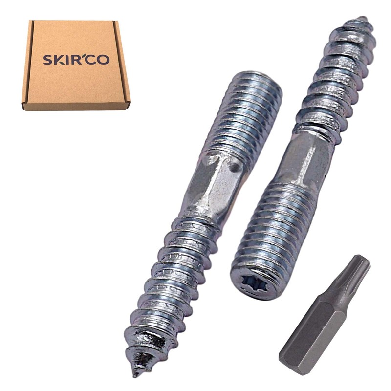 SKIR'CO (15 pcs) Hanger Bolts M10 x 60 mm, Double