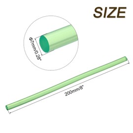 sourcing map 30pcs Mini Hot Glue Sticks for Mini Glue Gun, 8-inch x 0.28-inch Glue Gun Sticks for Art DIY Craft, Clear Green