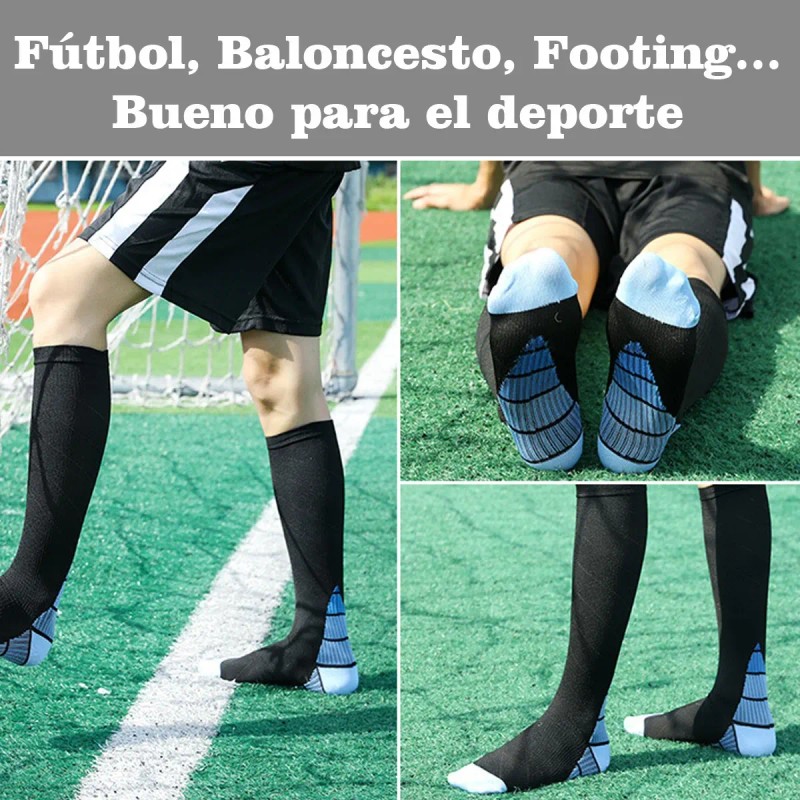 Calcetas Compresión Medias Alivia Varices Y Circulación 3pz