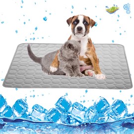 Dog Cooling Mat Large Cooling Pad Summer Pet Bed for Dogs Cats Kennel Pad Breathable Pet Self Cooling Blanket Dog Crate Sleep Mat Machine Washable