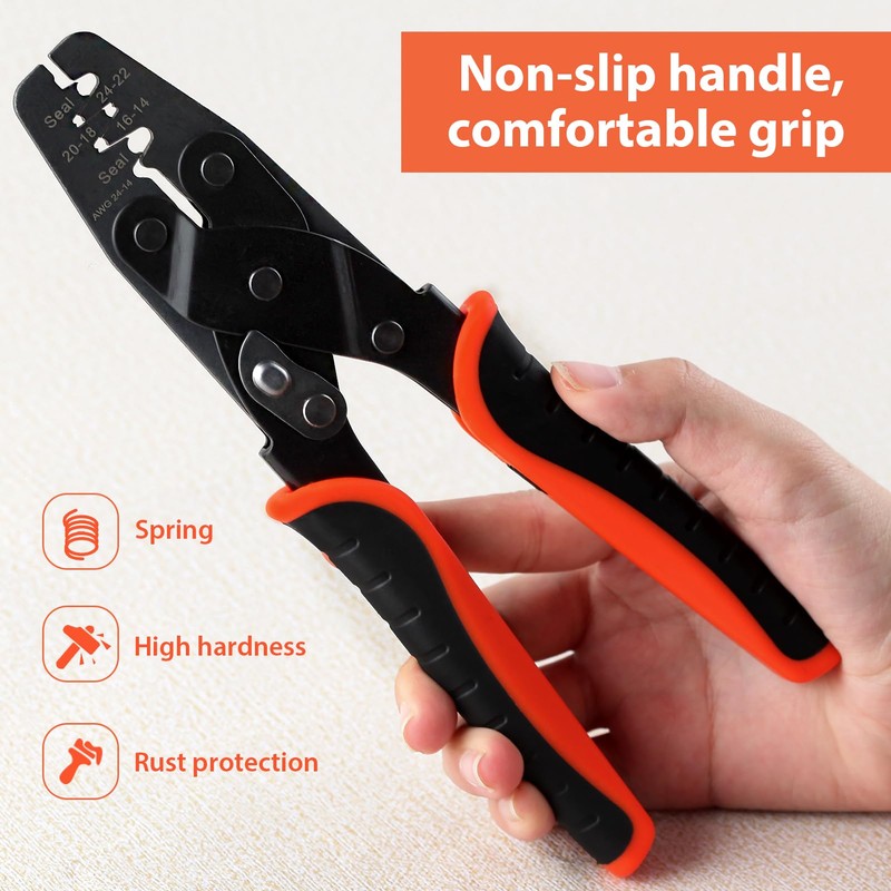 LEONTOOL Open Barrel Terminal Crimping Tool Weatherpack Crimp Tool Pin