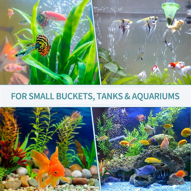 Pawfly Aquarium 0.6 Inch Air Stone Cylinder Bubble Diffuser Release