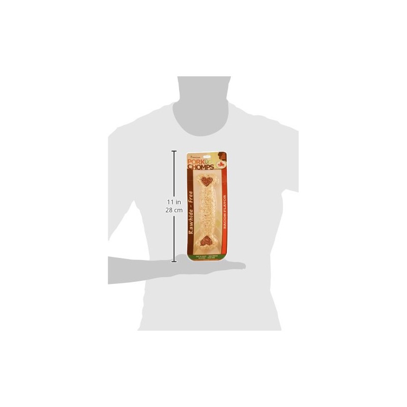 Scott Pet Products 1 Count Pork Chomps Bacon Crunchy Bone