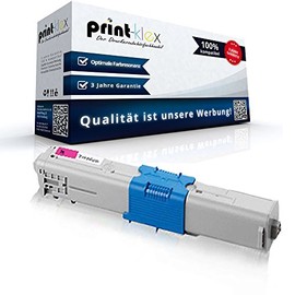 Print-Klex Toner Cartridge Compatible with Oki C310DN C330DN C331DN C510DN C511DN C530DN C531DN MC351DN MC352DN MC361DN 44469705 Magenta Red - Office Print Series
