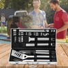 Heavy Duty BBQ Grill Tools Set, 20 Pieces, Stainless Steel