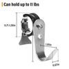 DOVORSY Tube Rod Hooks,Stainless Steel Adjustable J Hooks, for 0.71"-1.26"