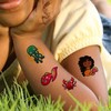 16 x Mermaid temporary tattoos sheets kid 4,5,6,7 girls children