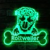 ADVPRO Name Personalize Rottweiler RGB Dynamic Glam LED Sign Cut