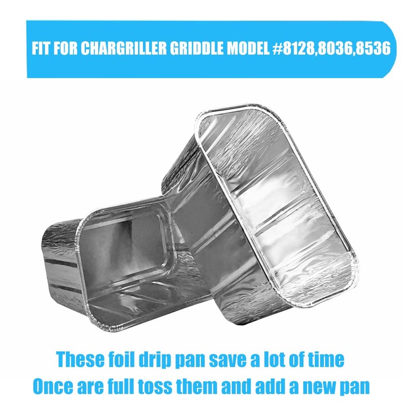 DONSIQIZZ 25 Pack Foil Drip Pan Liners for Char Griller