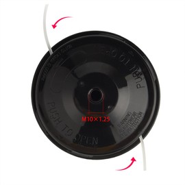 FEPITO Universal Strimmer Head Petrol Strimmer Replacement Head M10 x 1.25 LHF