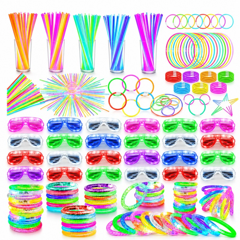 283-Piece Glow Party Favor Set for Night Events – LED