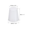 sourcing map Pack of 5 Rubber Plugs 19 mm to