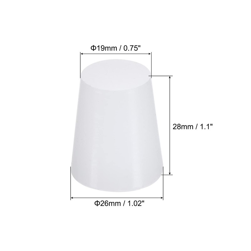 sourcing map Pack of 5 Rubber Plugs 19 mm to