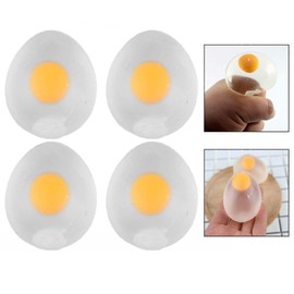 Xrten Squeeze Toys Egg Splat Ball Anti Stress Decompression Cure Toys Reliever Best Gift for Kids Adult Toy 4 PCS